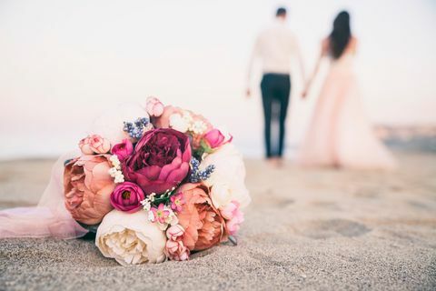 svadbeno cvijeće na plaži