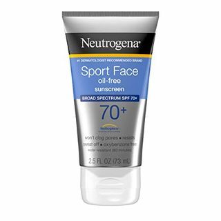 Krema za sunčanje za sportsko lice bez ulja, otporna na znojenje i vodu, SPF 70