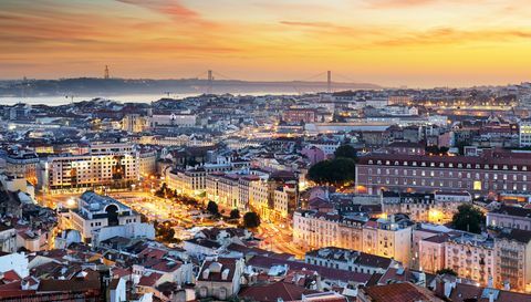 Lisabon pri zalasku sunca