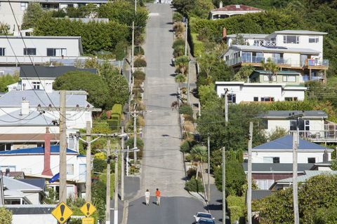 Baldwin Street Novi Zeland - najstrmija ulica na svijetu