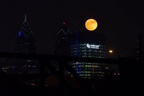 Supermoon Philadelphia USA