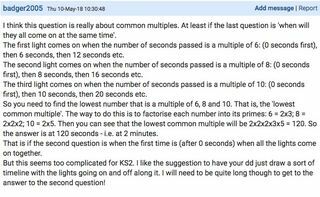 badger2005 - Mumsnet - matematičko rješenje