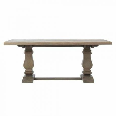 Pravokutni trpezarijski stol Aldridge starinski sivi