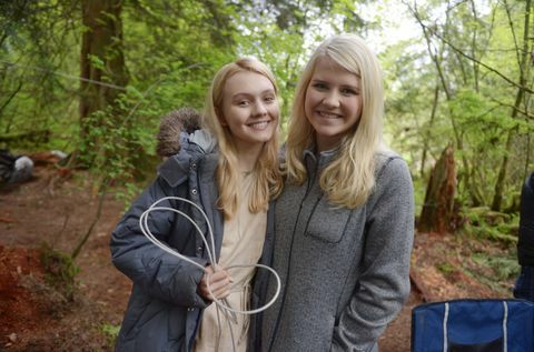 Elizabeth Smart na setu filma Ja sam Elizabeth Smart