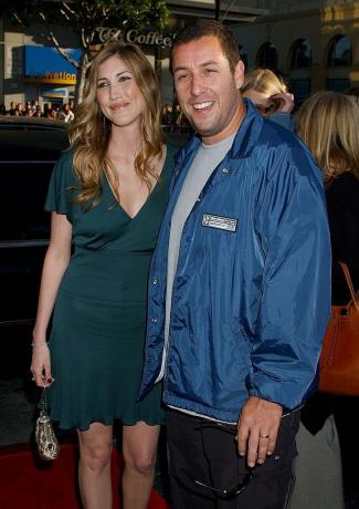 Adam Sandler i supruga Jackie u kineskom kazalištu Graumans u Hollywoodu, Kalifornija, fotografija gregg deguirewireimage