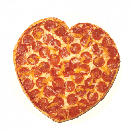 pizza u obliku srca