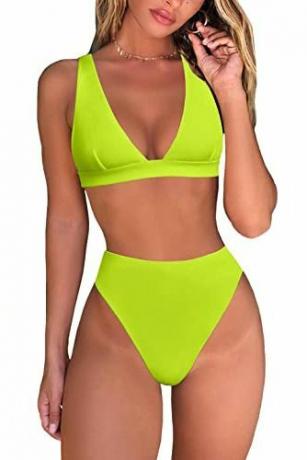  Neonsko zeleni bikini s tangama