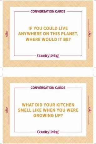 kartice za preuzimanje s pitanjima za poticanje razgovora