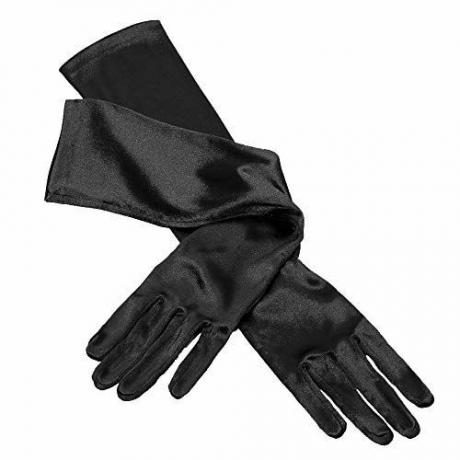 Duge crne rukavice