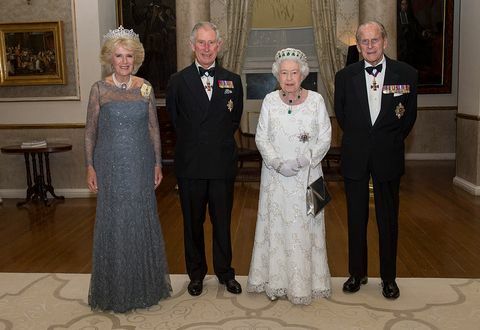 Vojvotkinja od Cornwalla i princ Charles s kraljicom i vojvodom od Edinburga, 2015