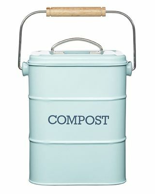 Vintage plava kanta za kompost